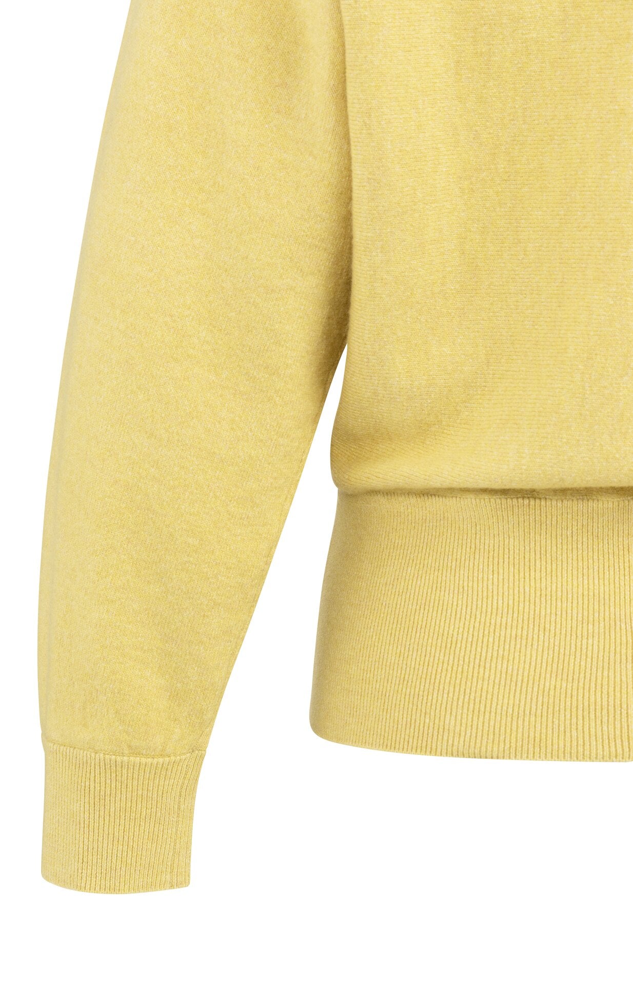 Sweater with Inserted Blouse Collar & Button Detail