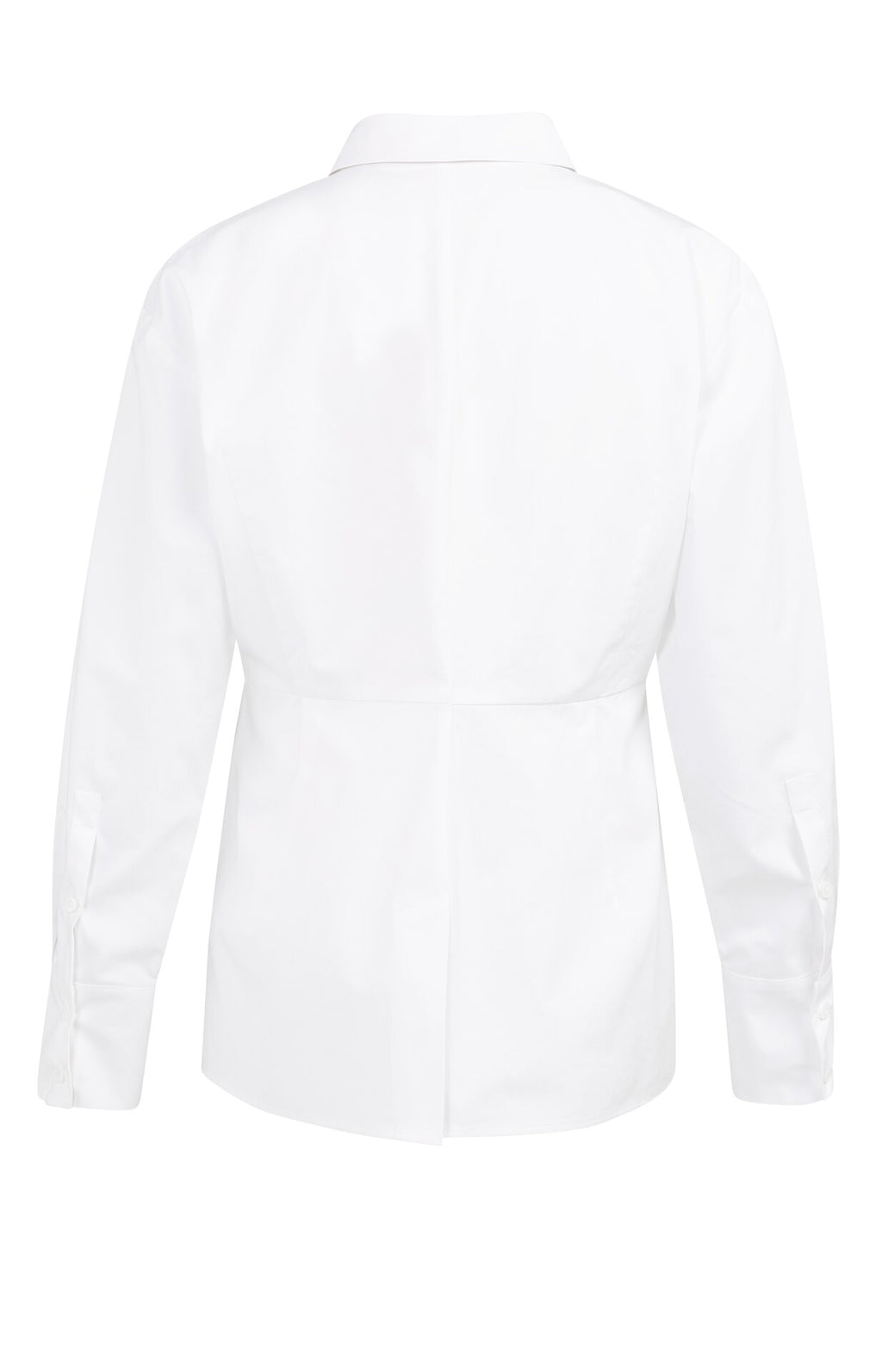 A-Line Poplin Blouse in Pure White