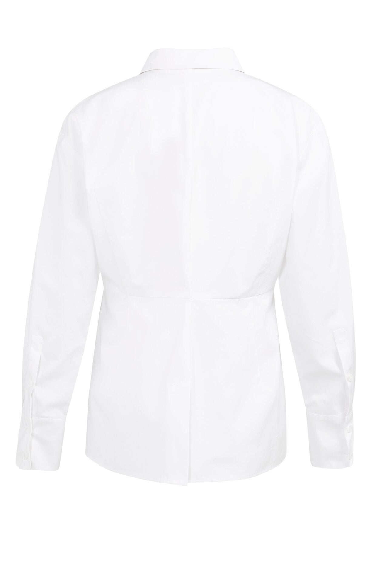 A-Line Poplin Blouse in Pure White