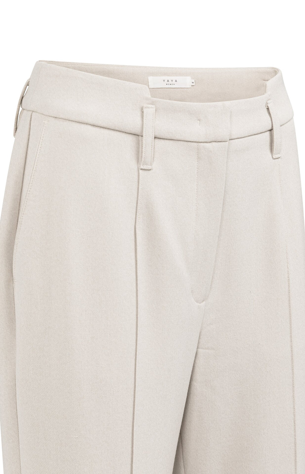 Woven Straight-Leg Trousers with Waistband Detail