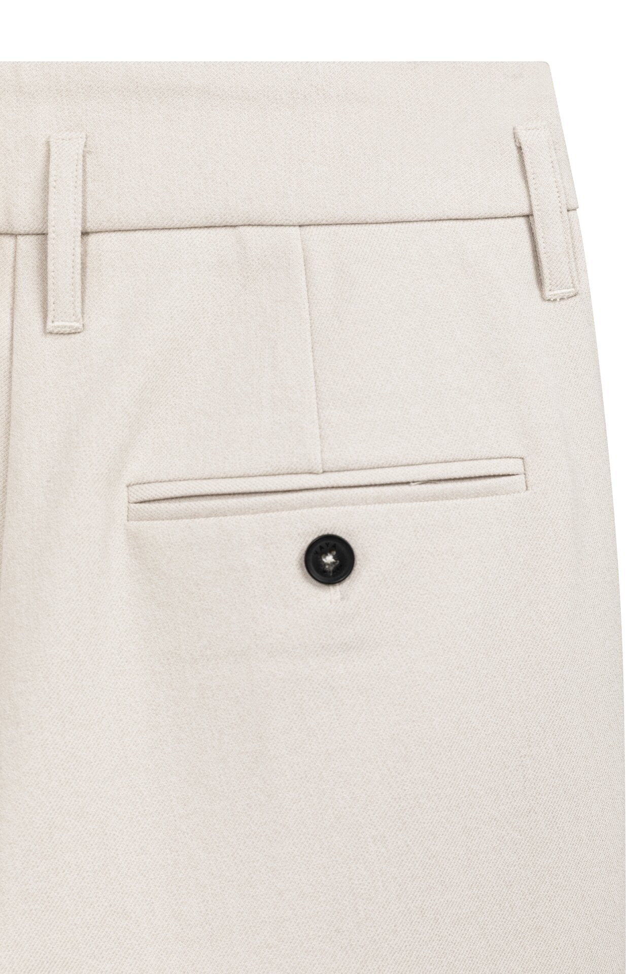 Woven Straight-Leg Trousers with Waistband Detail