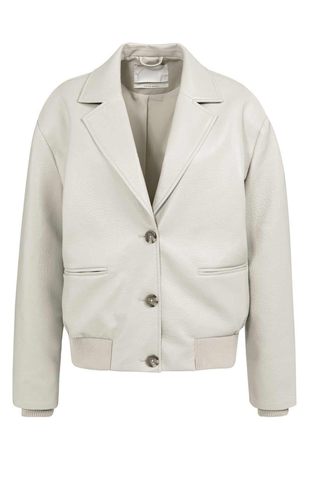 Oversized Faux Leather Jacket in Oxford Tan Brown