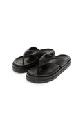 Leather Sandals with Platform Sole Yaya