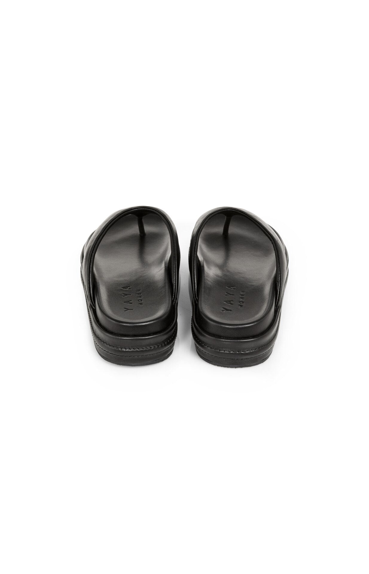 Leather Sandals with Platform Sole Yaya