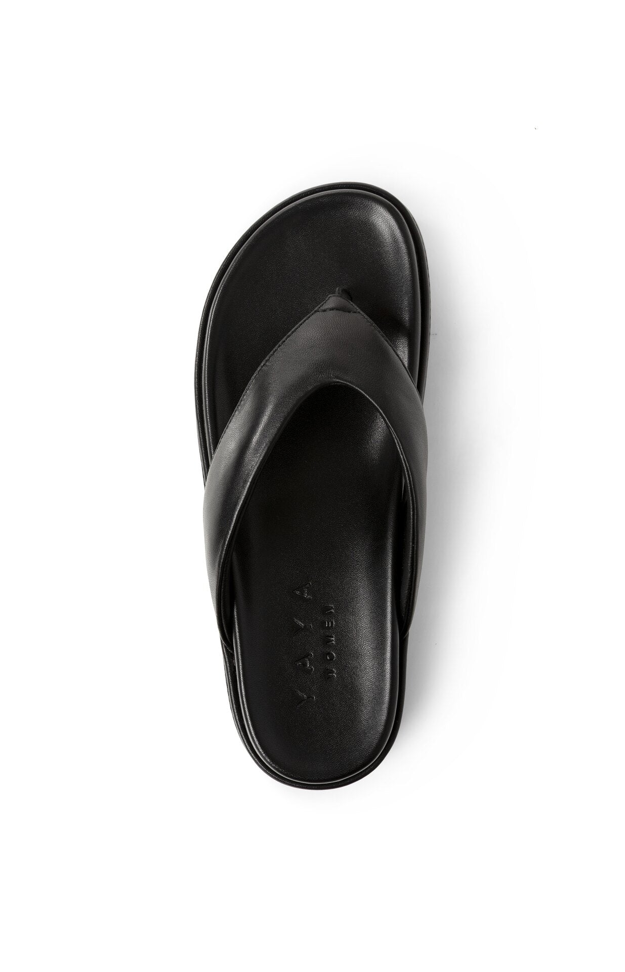 Leather Sandals with Platform Sole Yaya