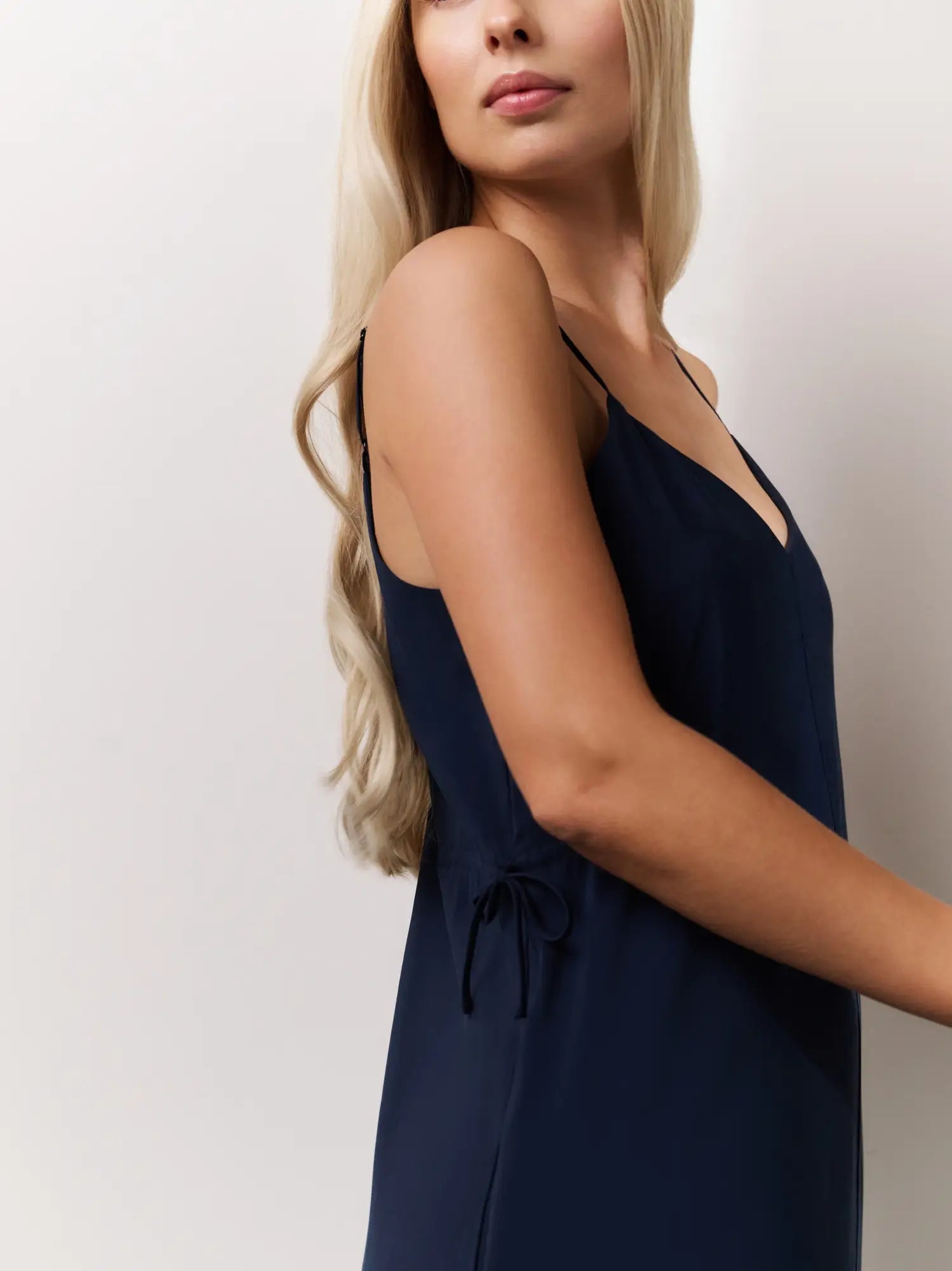 Long Strappy Dress with Drawstring Details – YAYA