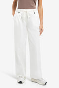 Temple Gray Wide Leg Jersey Trousers – YAYA