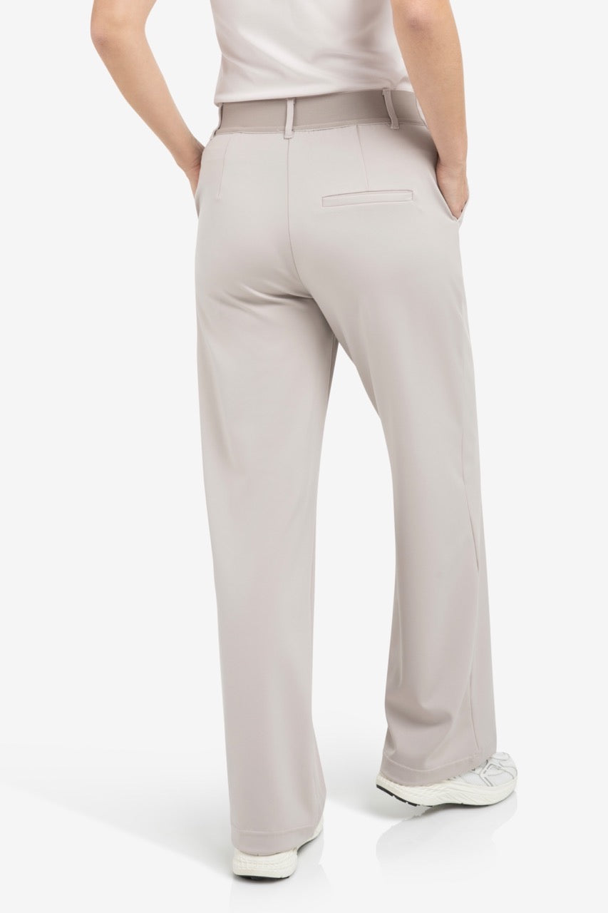 Mauve Wide Leg Jersey Trousers – YAYA