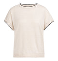 Knitted Top with Short Sleeves and Rolled Edges – YAYA