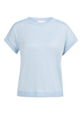 Knitted Top with Short Sleeves and Contrasting Trims – YAYA