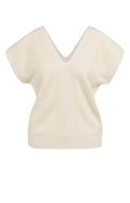 Short-sleeved Sweater with Double V-neck – YAYA