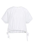 Boxy Top with Adjustable Waist and Puff Sleeves – YAYA