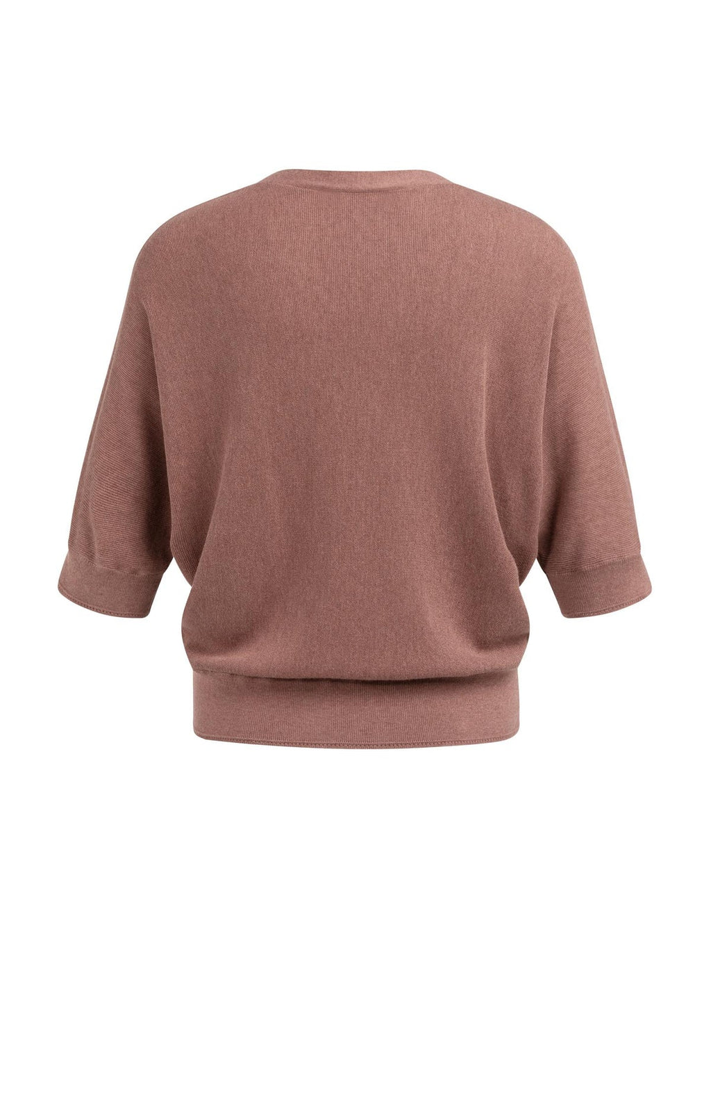 Batwing Cardigan with Short Sleeves and Button Closure Yaya