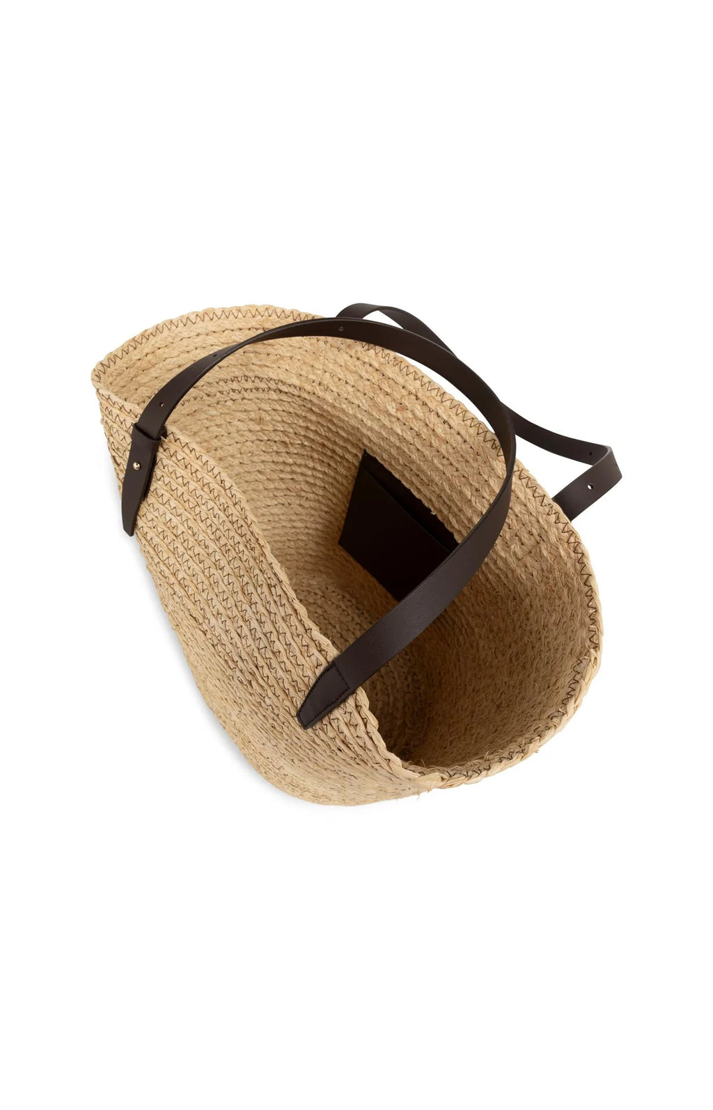 Braided straw shopper with adjustable straps Yaya