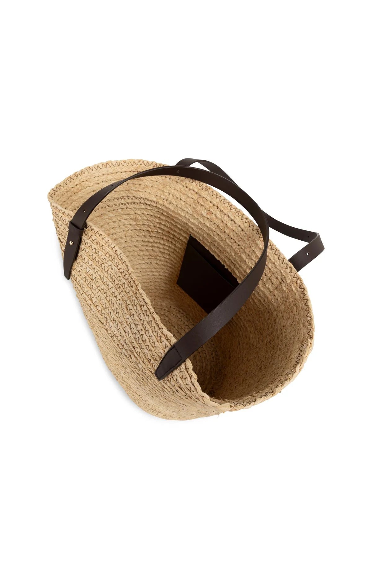 Braided straw shopper with adjustable straps Yaya