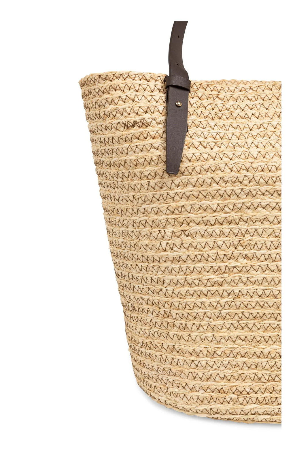 Braided straw shopper with adjustable straps Yaya