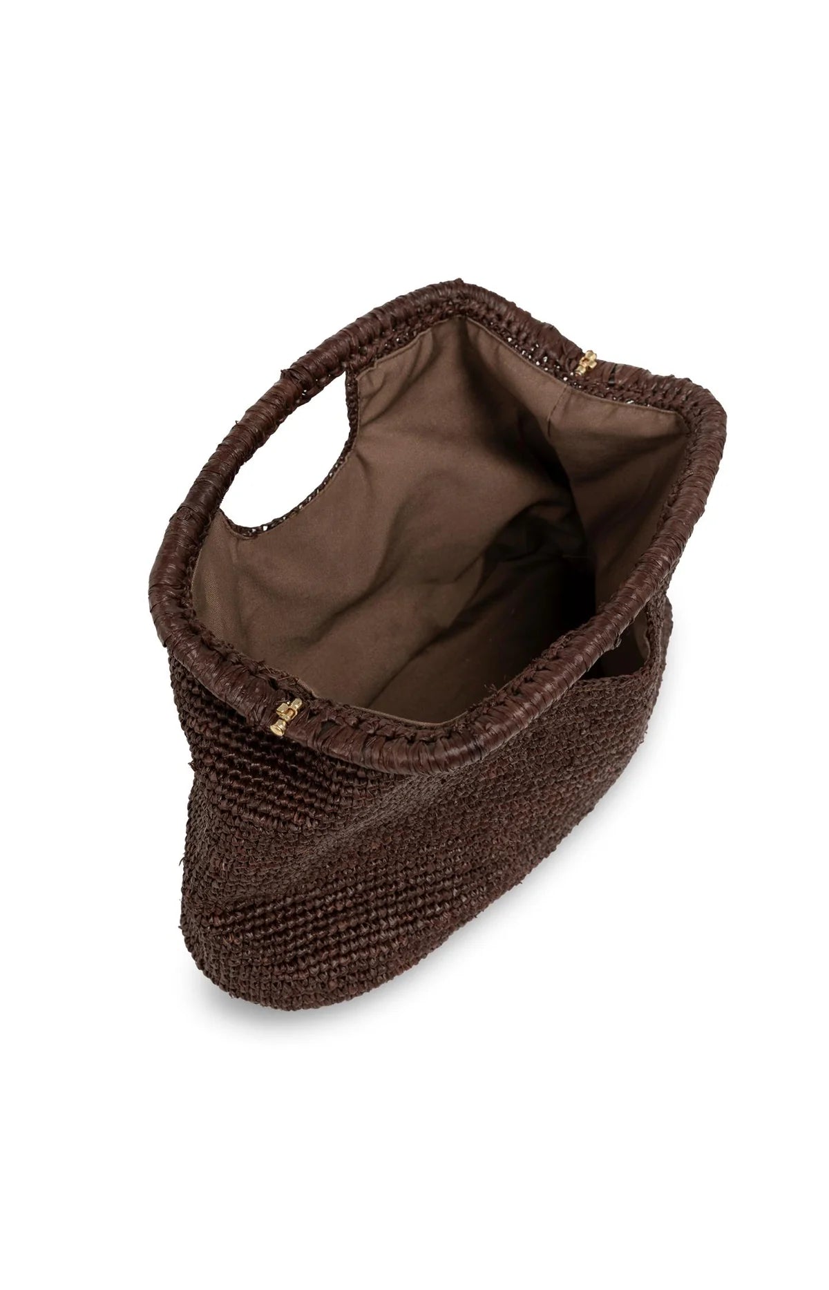 Crocheted straw clutch with handle Yaya