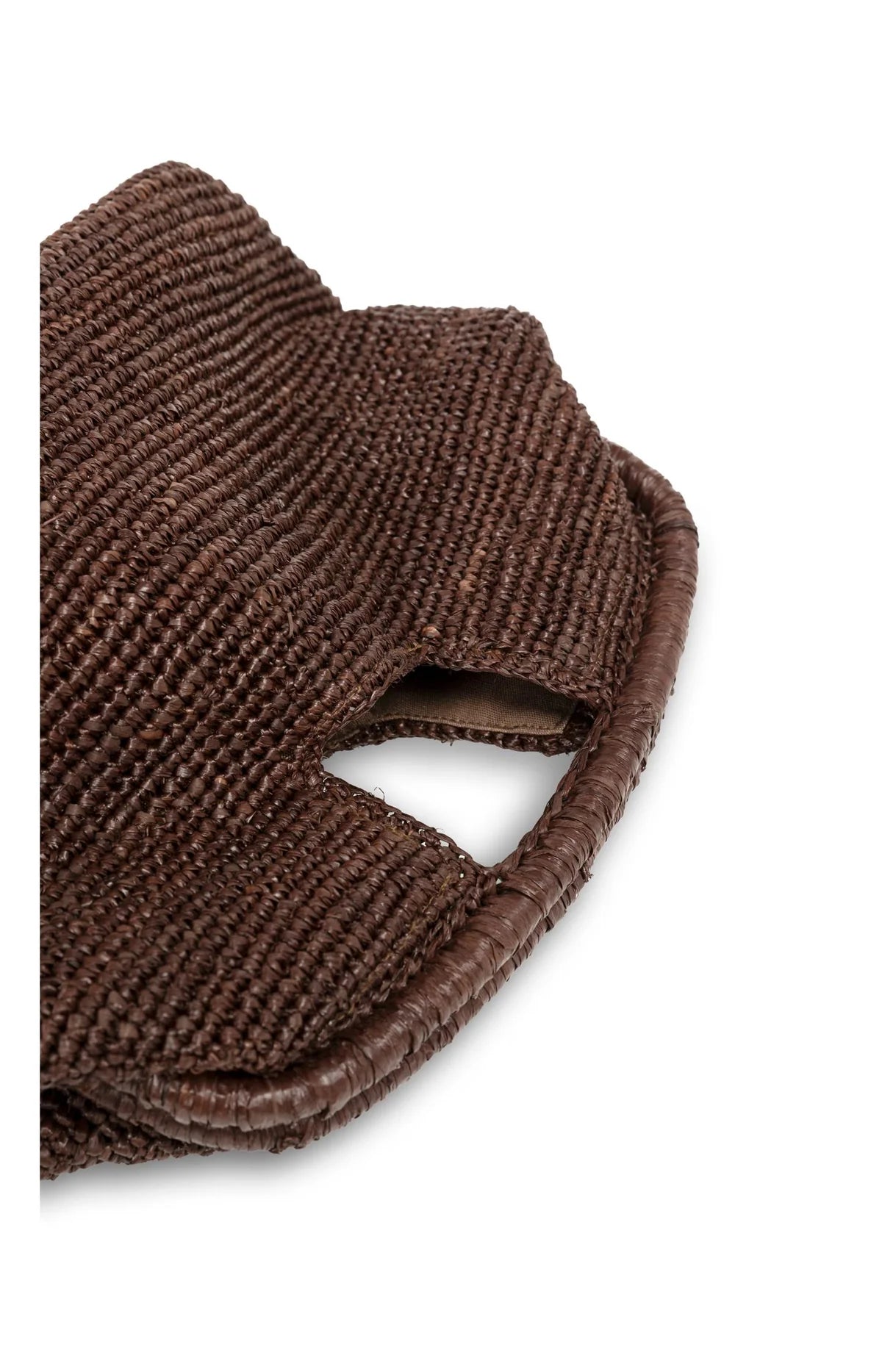 Crocheted straw clutch with handle Yaya