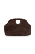 Crocheted straw clutch with handle Yaya