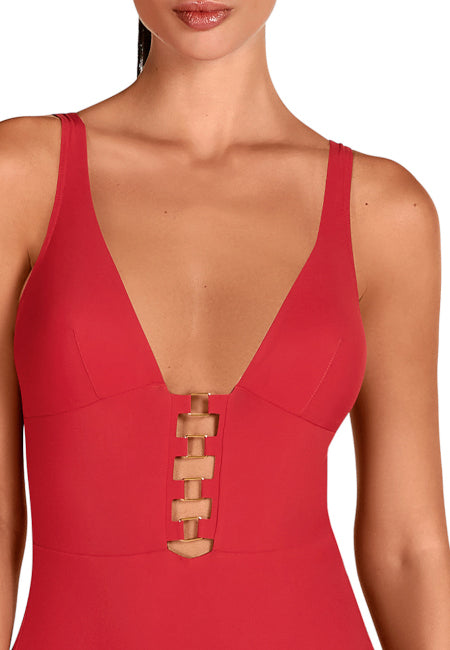 Carmen Red Swimsuit - Dolores Cortés