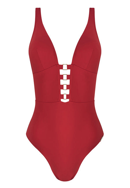 Carmen Red Swimsuit - Dolores Cortés