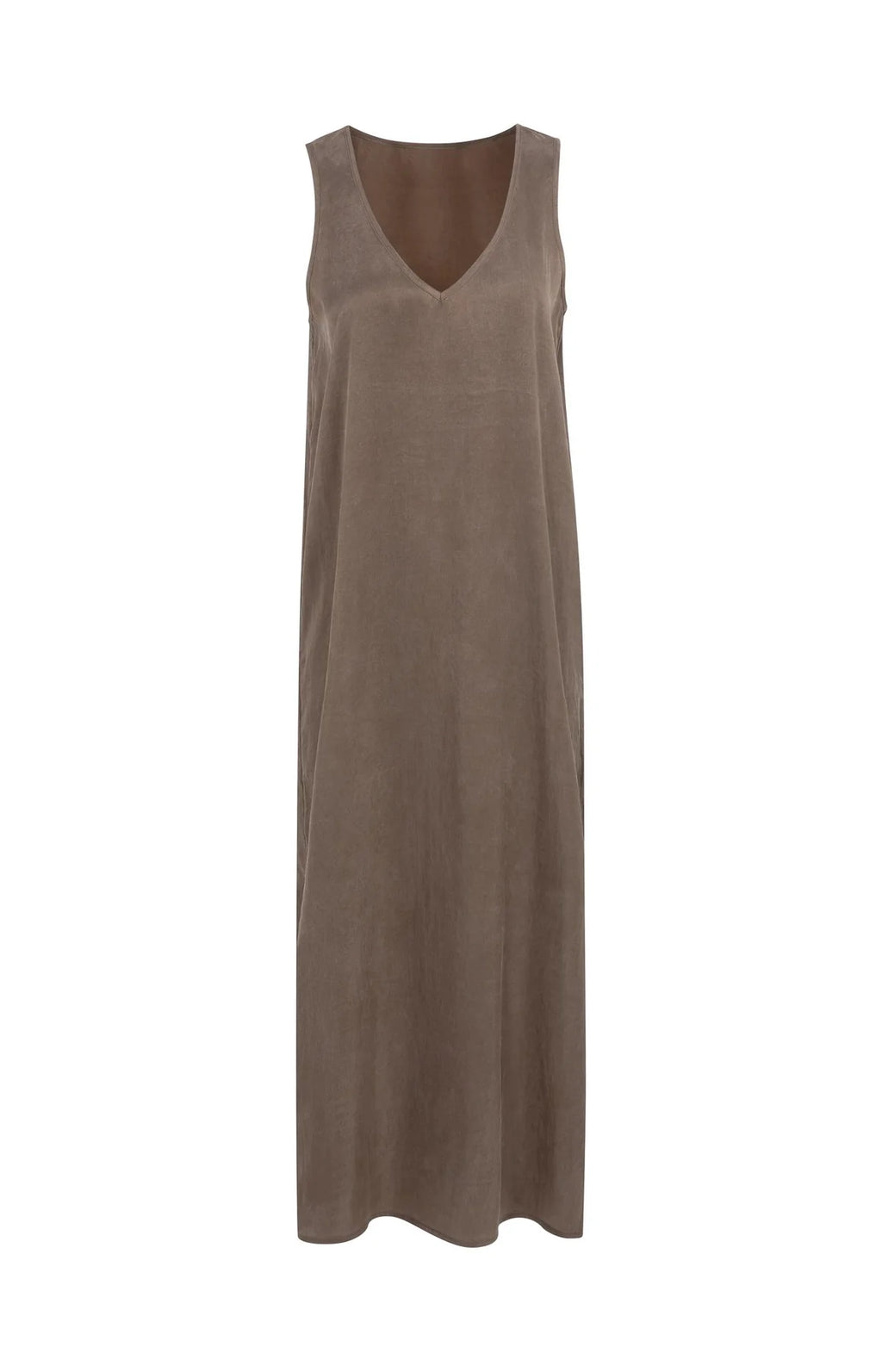 Dress with Crinkle Texture and V-Neck Yaya