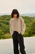 Sleeveless Sweater with Open-Knit Texture Yaya