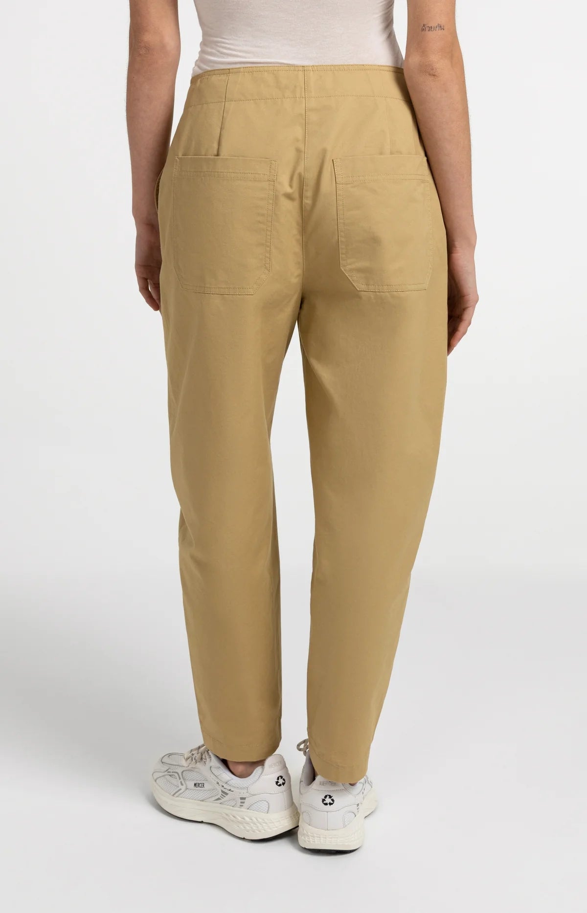 High-waist barrel-leg trousers Yaya