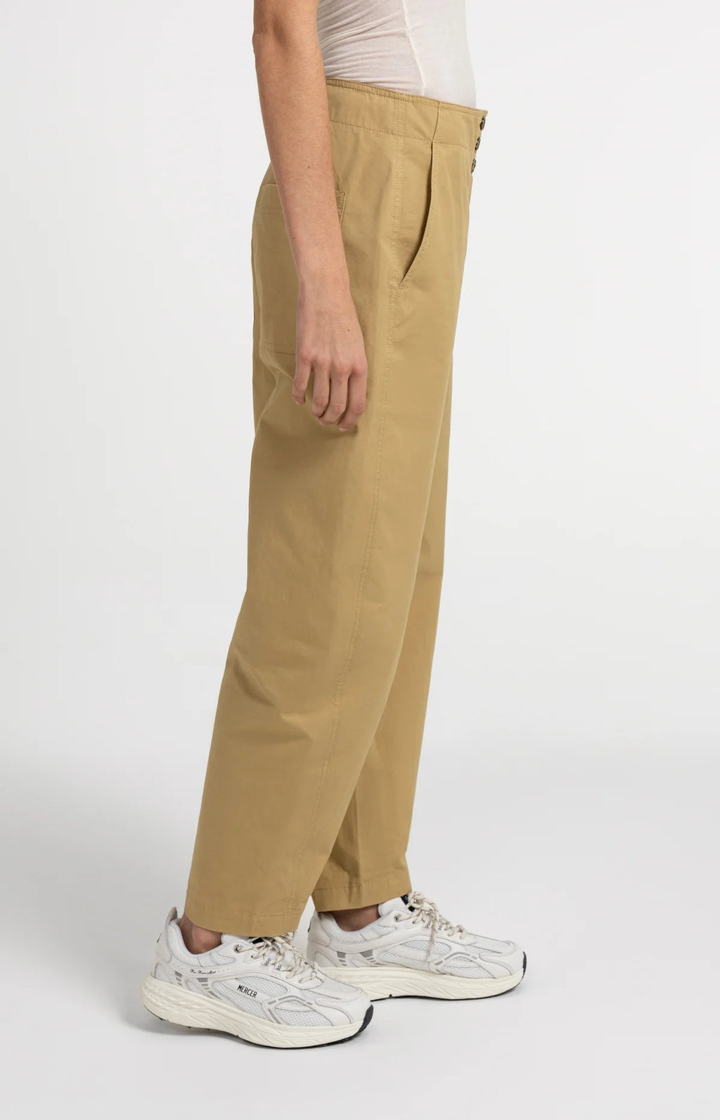 High-waist barrel-leg trousers Yaya