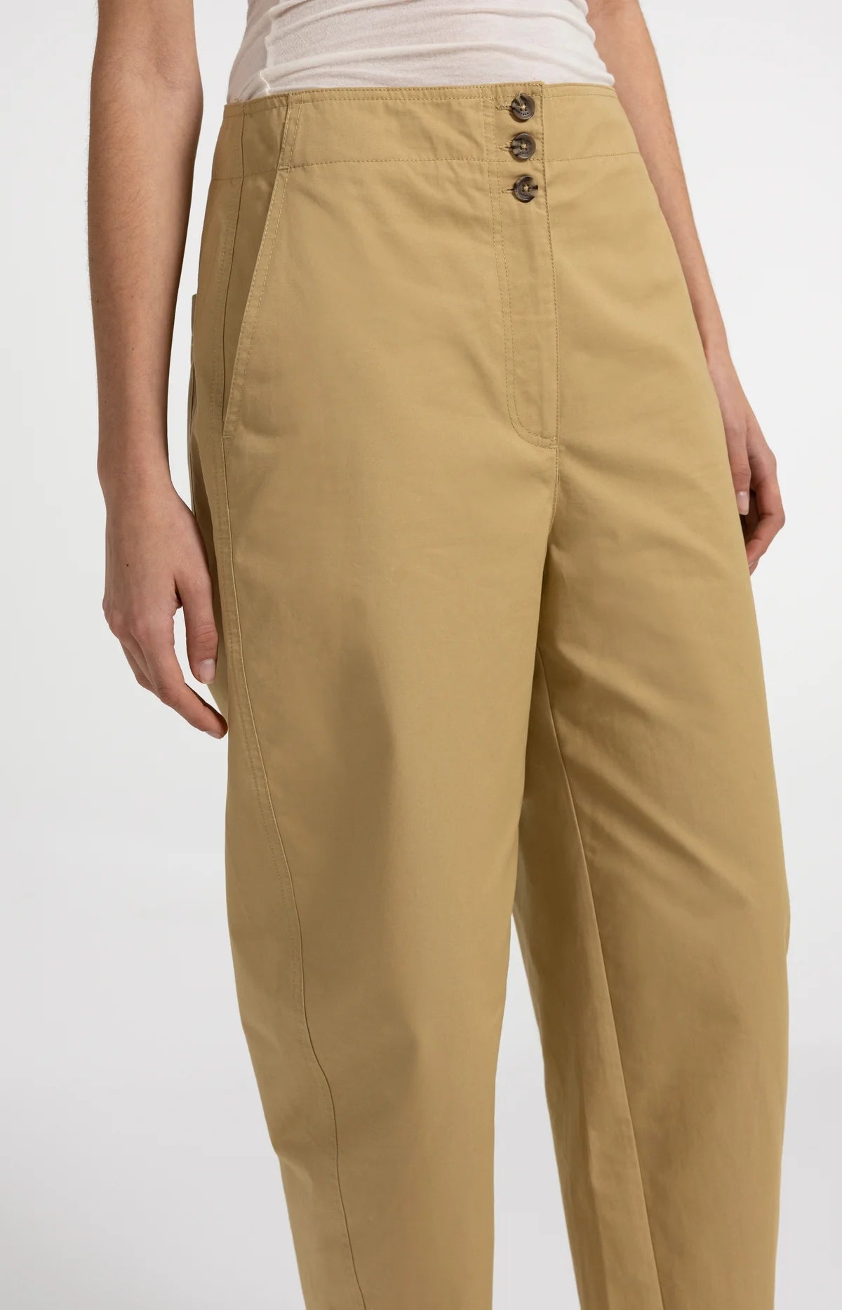 High-waist barrel-leg trousers Yaya