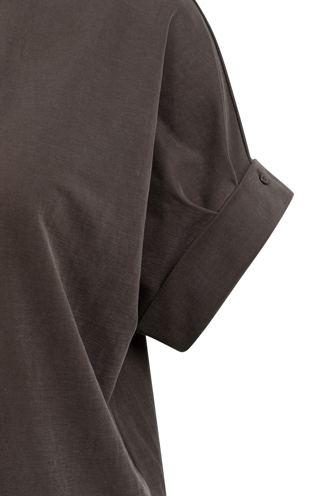Jersey dress with pleated puff sleeves Yaya
