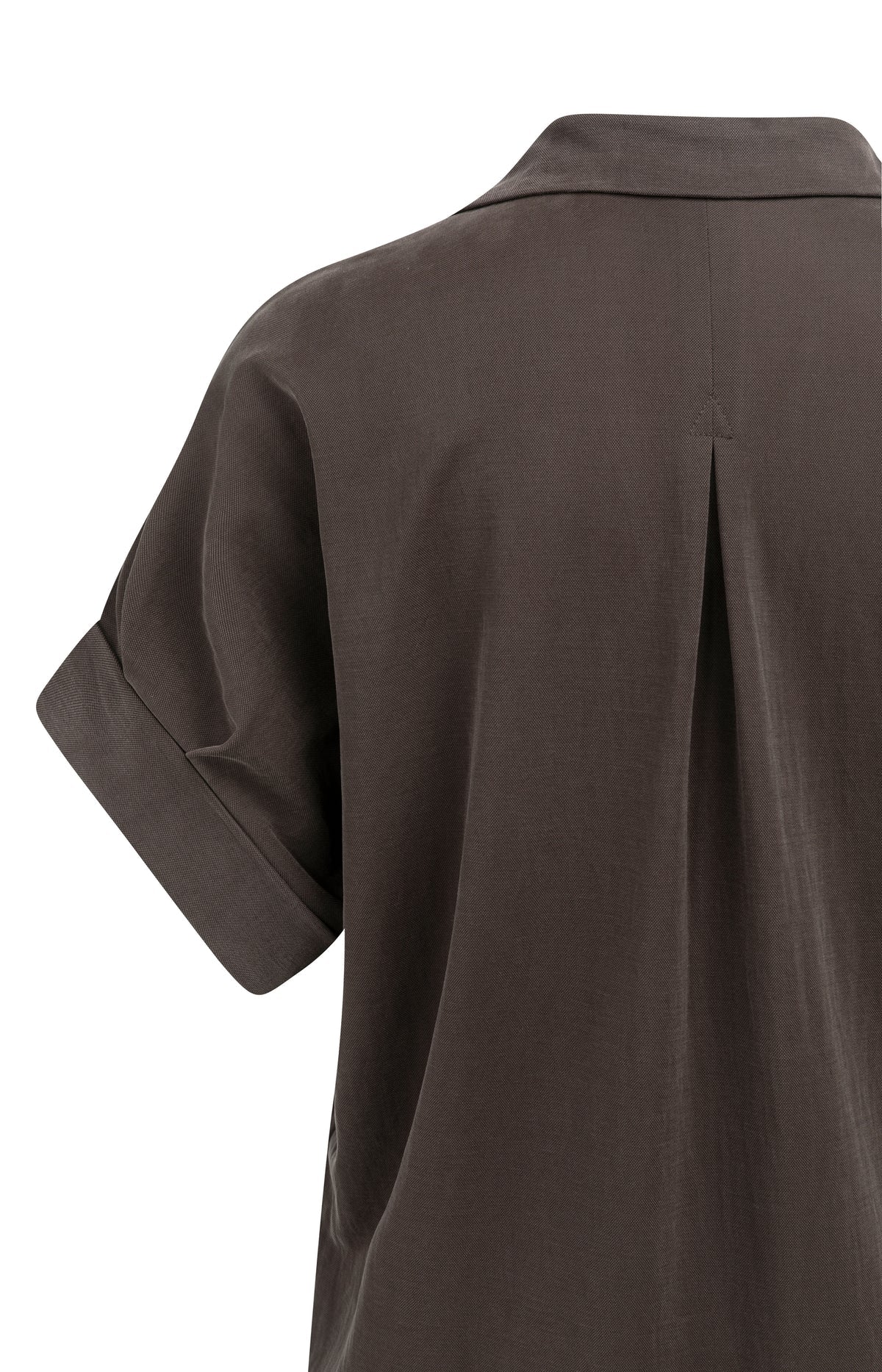 Jersey dress with pleated puff sleeves Yaya