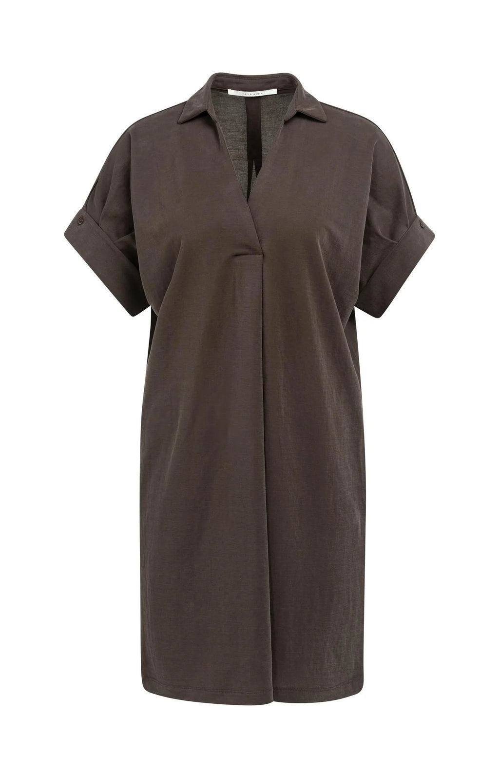 Jersey dress with pleated puff sleeves Yaya