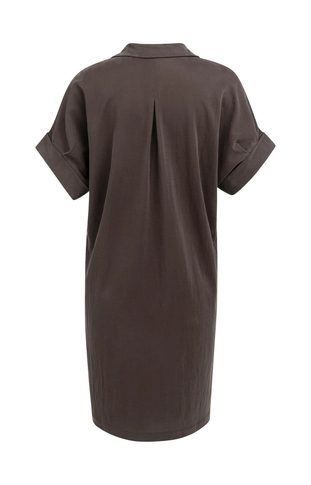 Jersey dress with pleated puff sleeves Yaya