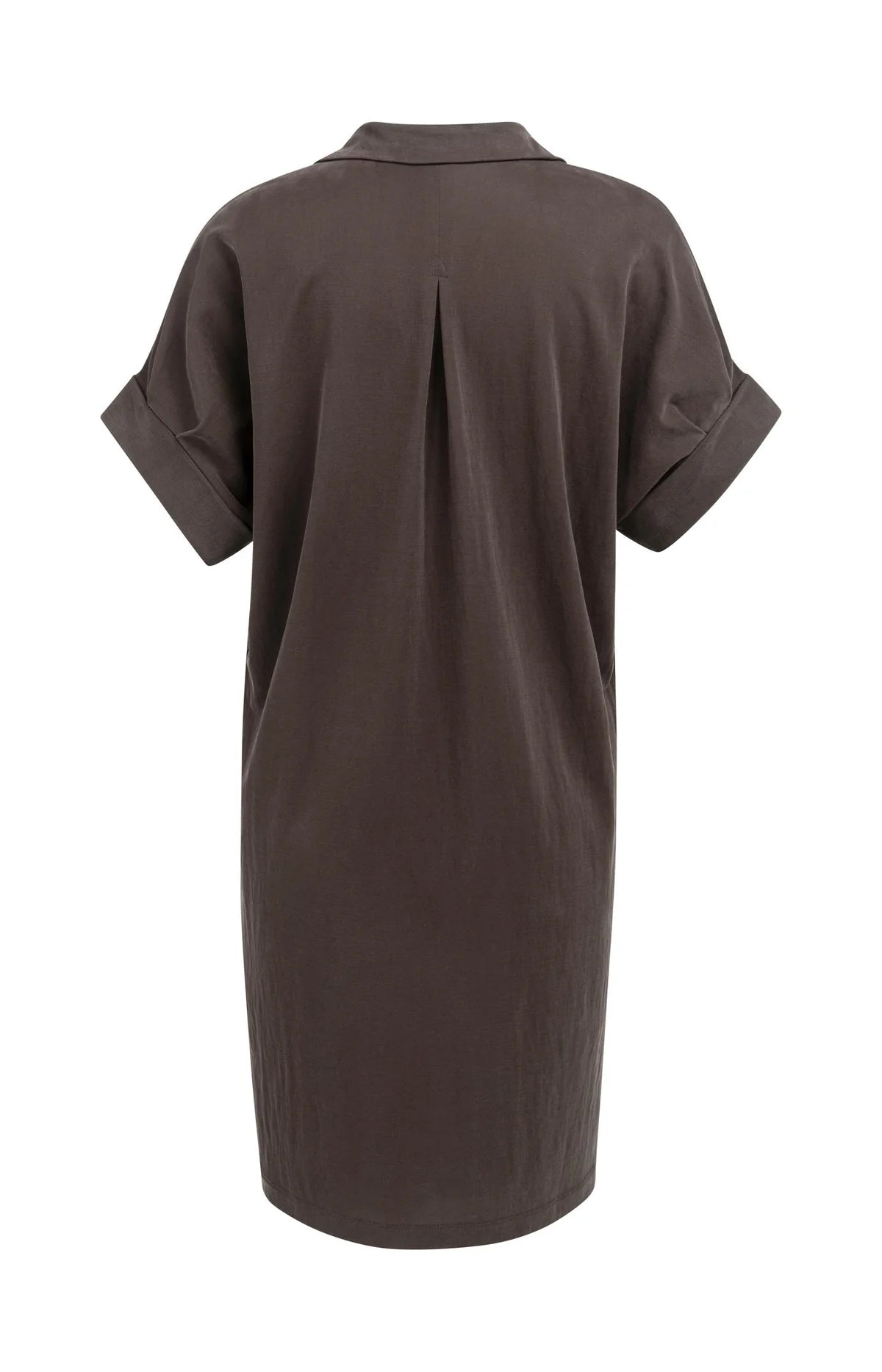 Jersey dress with pleated puff sleeves Yaya