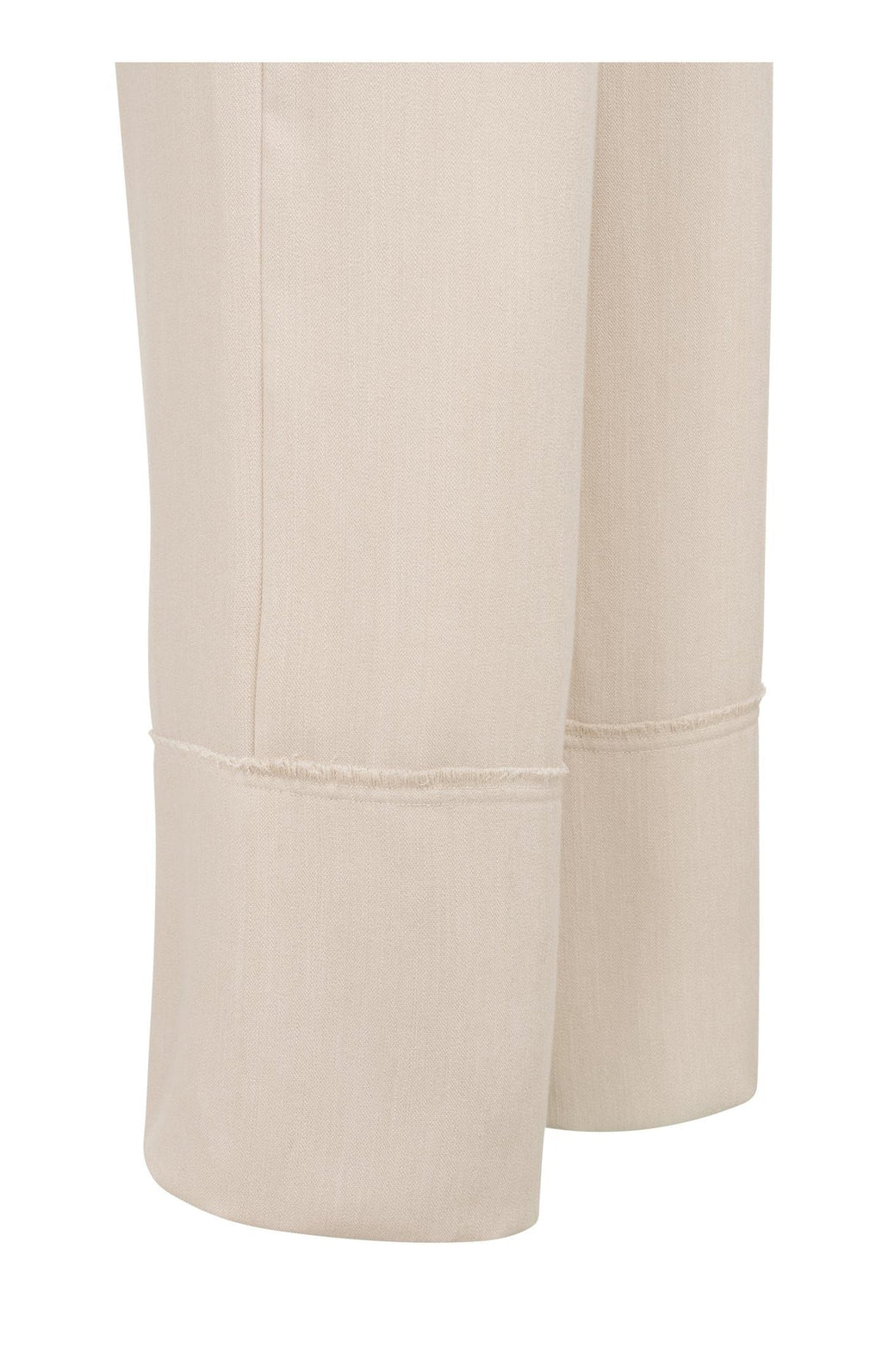 Linen Blend Wide Leg Fringe Trousers - Yaya