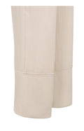 Linen Blend Wide Leg Fringe Trousers - Yaya