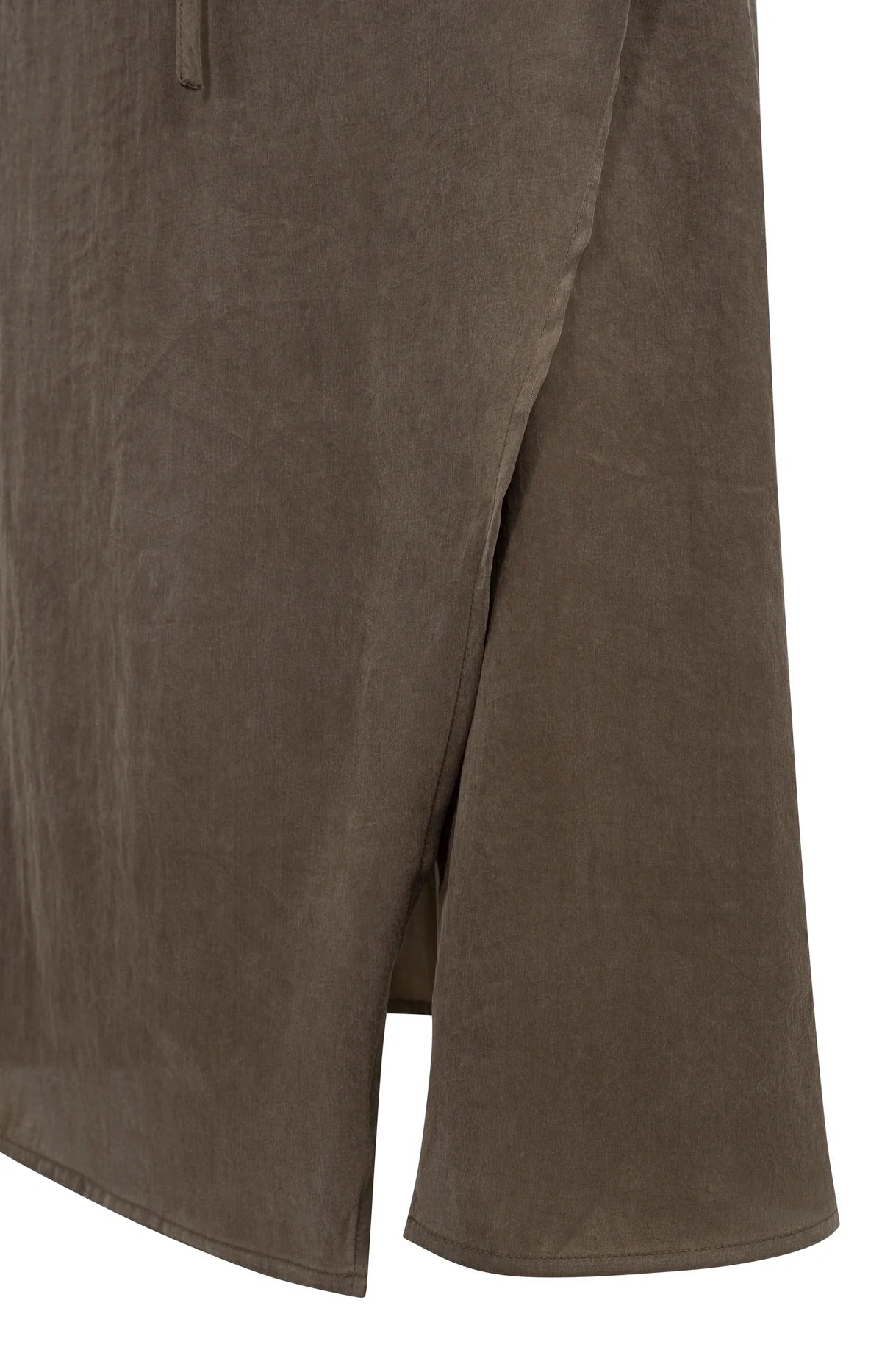 Midi Skirt with Wrap Effect and Tie Belt Yaya
