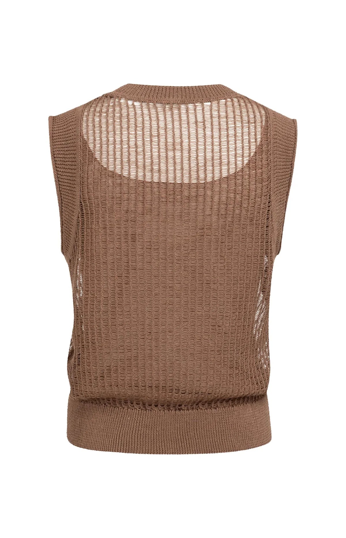 Open-knit top with matching underlayer Yaya