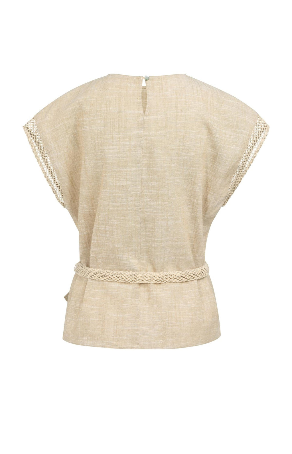 Short sleeve top with crochet details Yaya