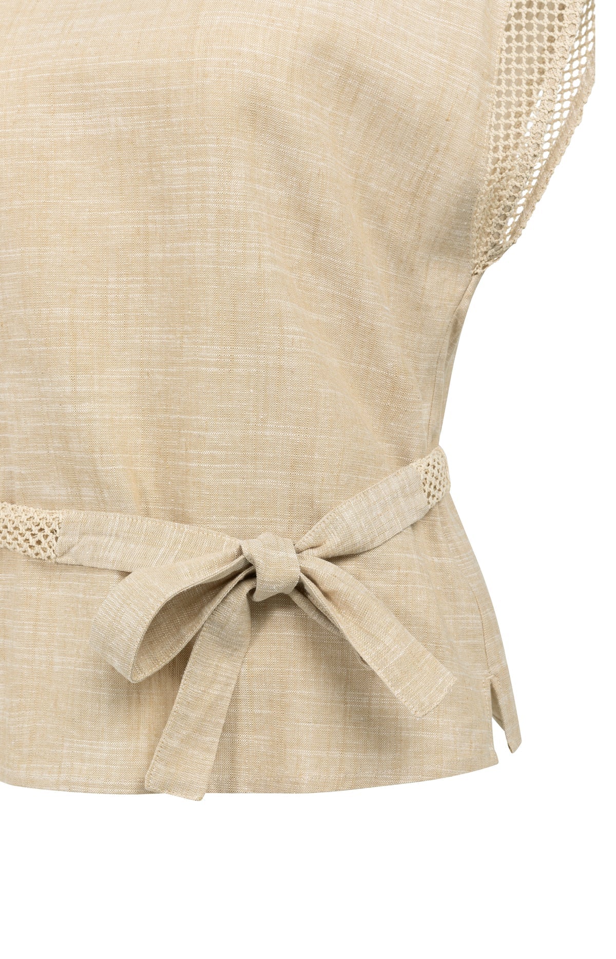 Short sleeve top with crochet details Yaya