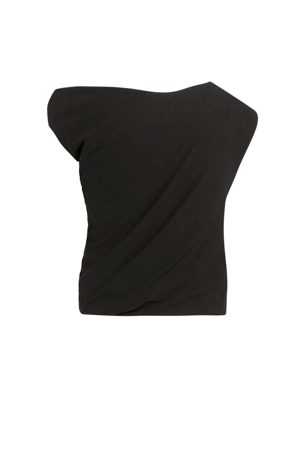 Sleeveless Top with Twisted Shoulder Detail Yaya