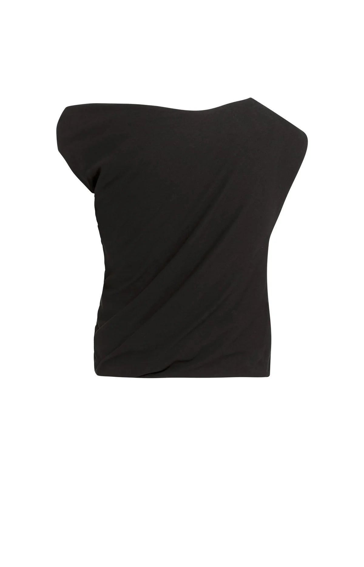 Sleeveless Top with Twisted Shoulder Detail Yaya