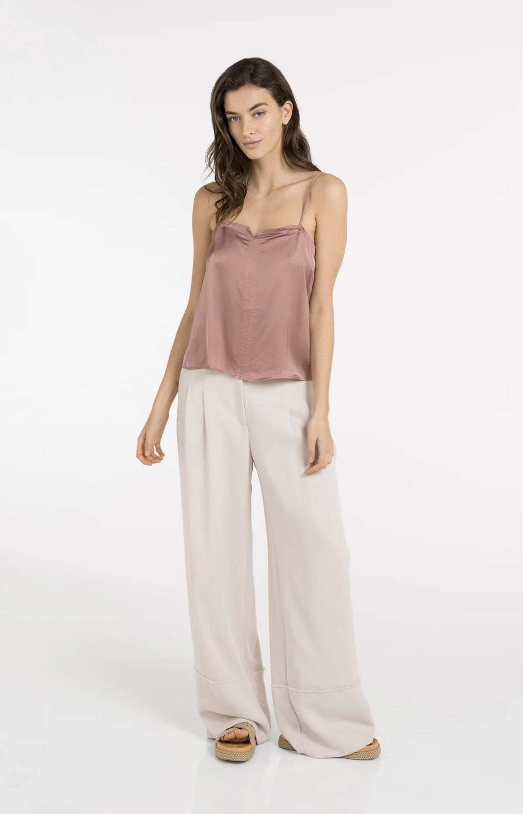 Strappy Singlet with Subtle V-Notch Yaya