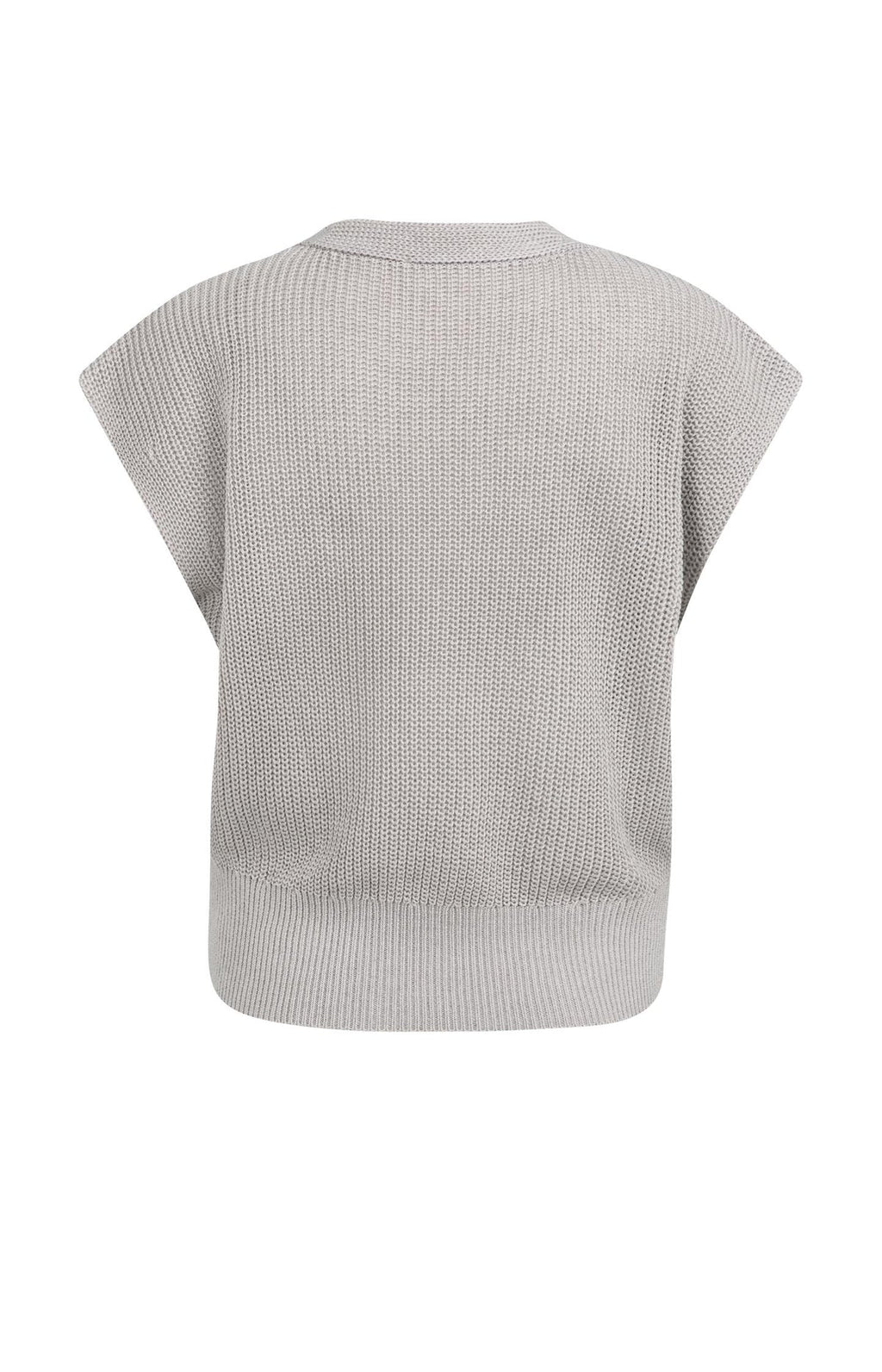 Textured sweater with V-neck Yaya