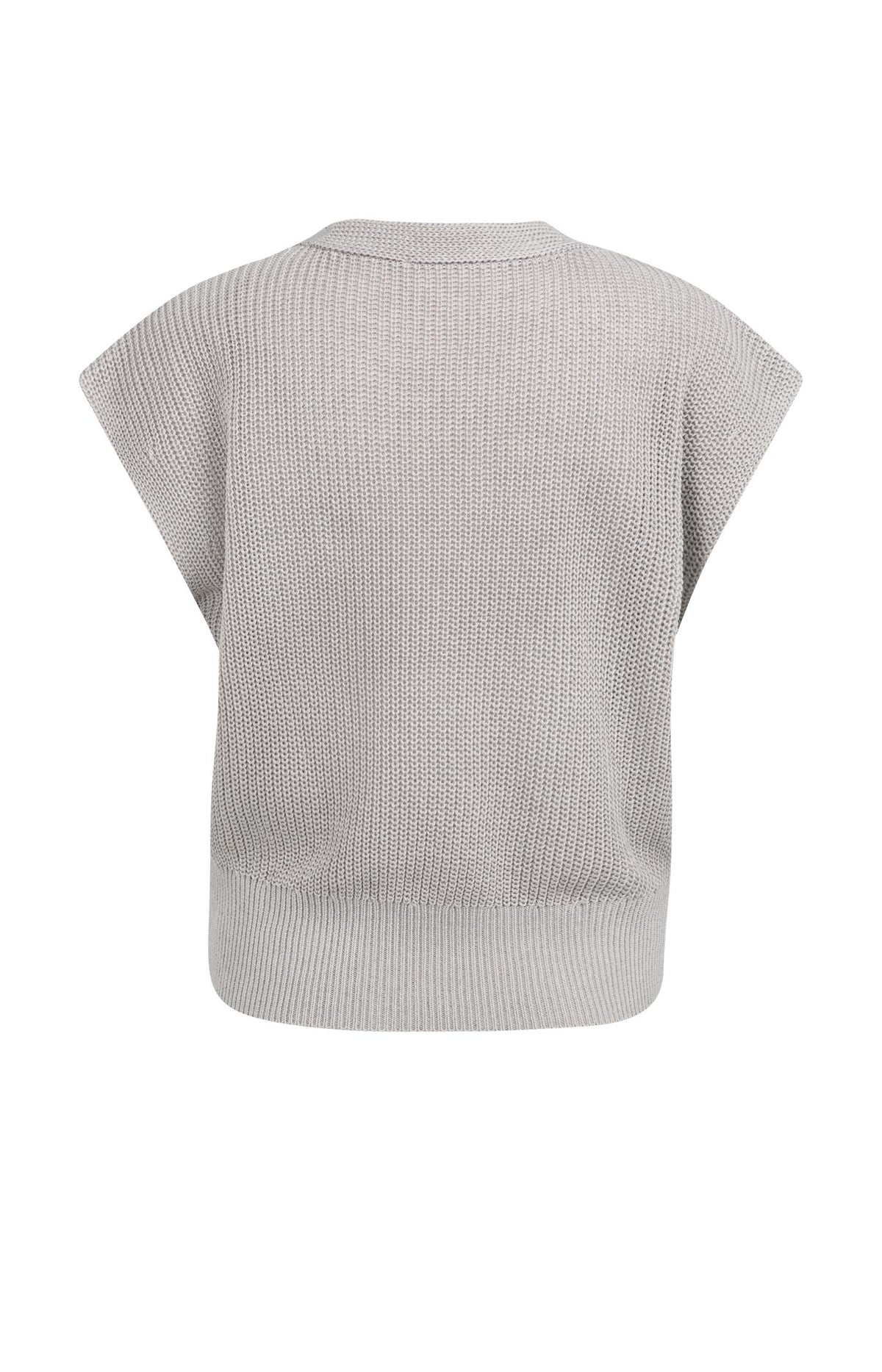 Textured sweater with V-neck Yaya