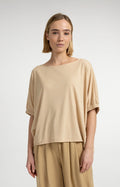 Top with boat neckline and elastic cuffs Yaya