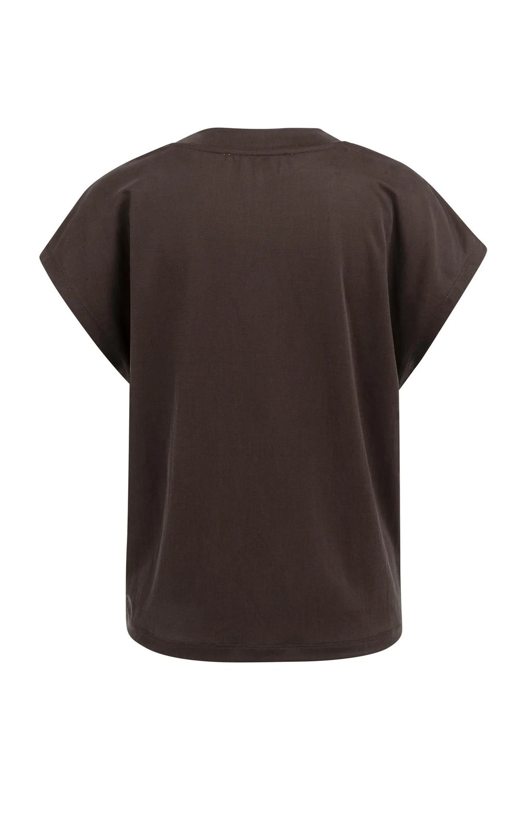 Top with crew neck and cap sleeves Yaya