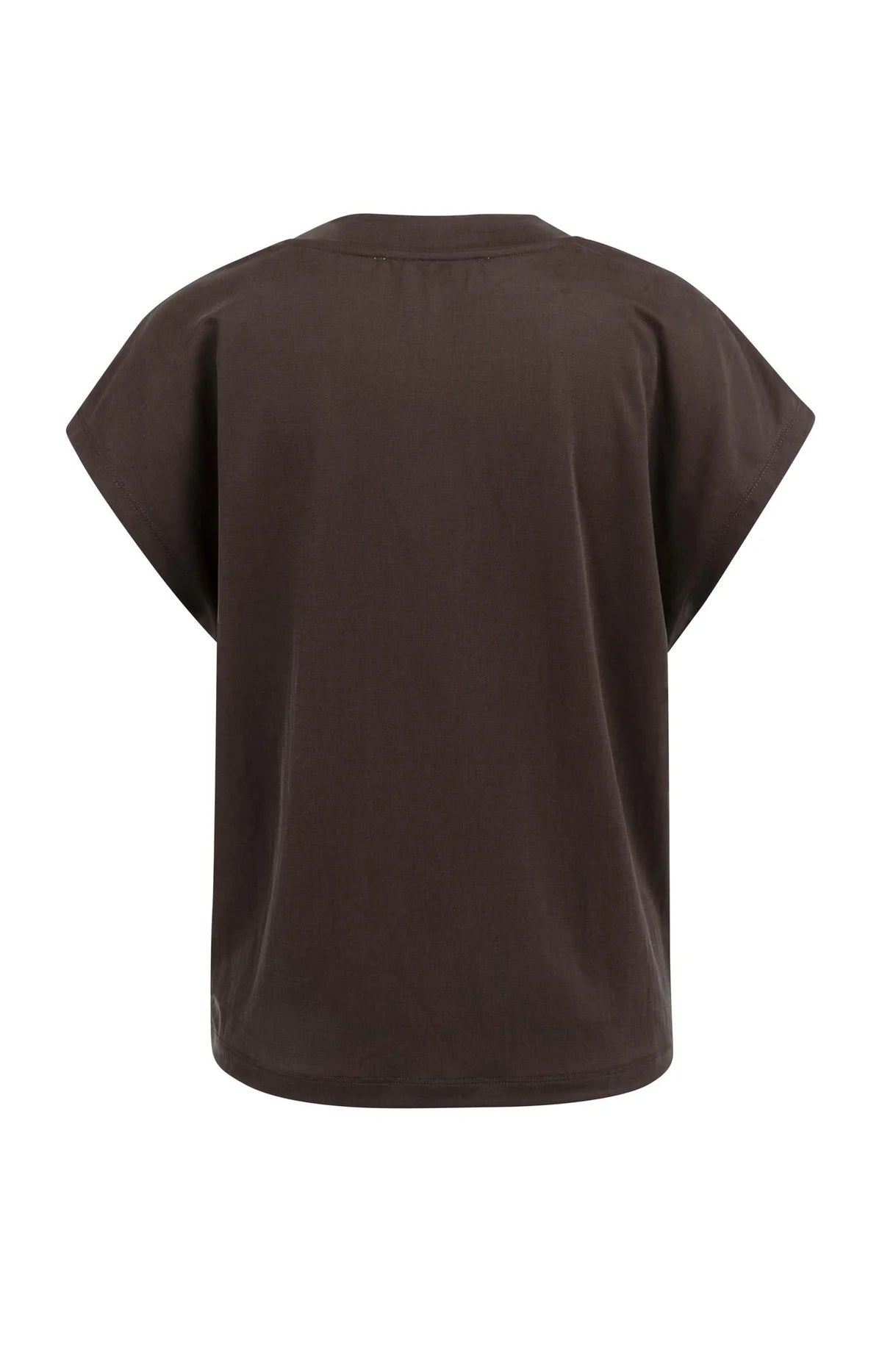 Top with crew neck and cap sleeves Yaya