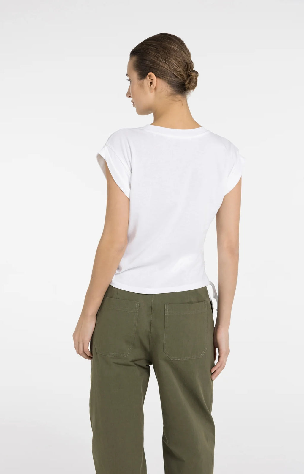 Top with Short Sleeves and Adjustable Cords Yaya